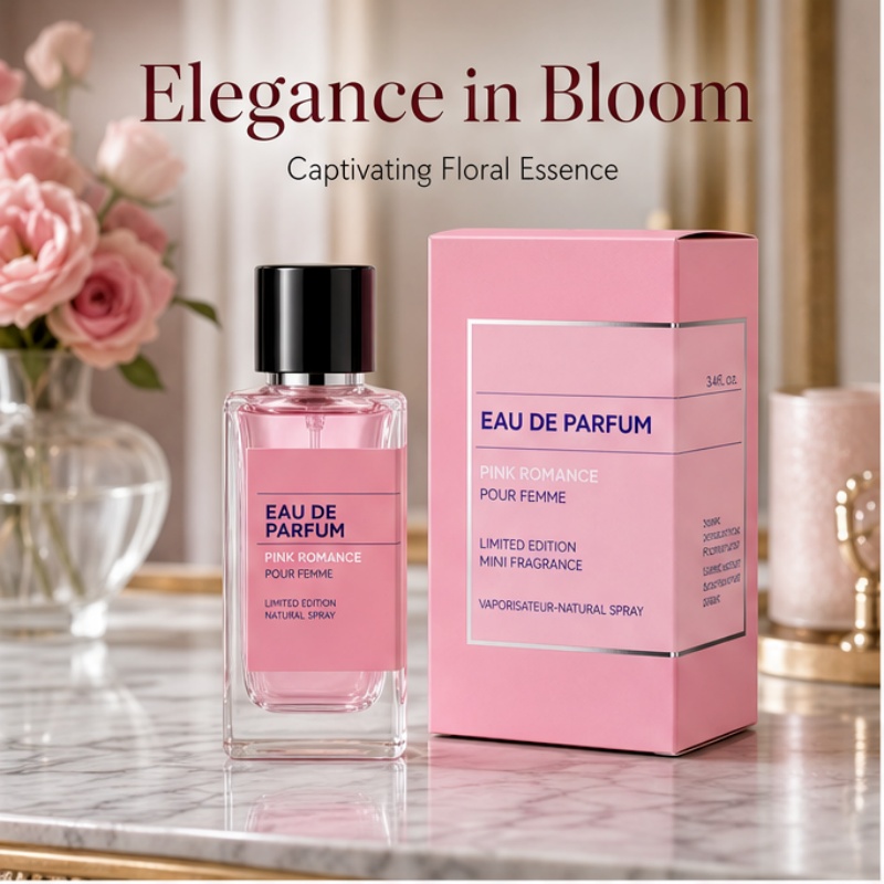 Perfume Fragrance Bottle - Элегантный розовый романтический женский парфюм -